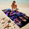1Pc Kpop Stars Neon Lights Beach Towel, Quick Dry, Multi-Use for Beach Pool Gym Yoga Home Travel, Christmas, Halloween, Xmas Gift S92920
