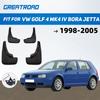 Car Mud Flaps For VW Golf 4 Mk4 IV Bora Jetta 1998-2005 Mudflaps Splash Guards Front Rear Fender Mudguards1999 2000 2001