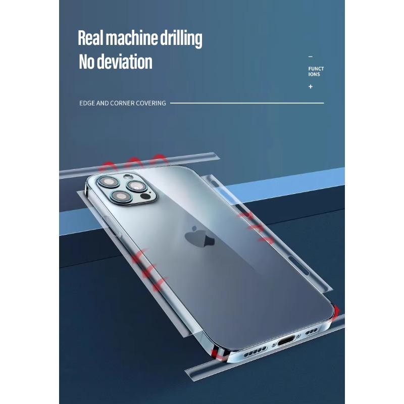 1-3 шт. Гидрогелевая пленка на всю заднюю панель для iPhone 17 ProMax 16 15 14 13 12 11 Pro, Защитная пленка на заднюю крышку, устойчивая к царапинам