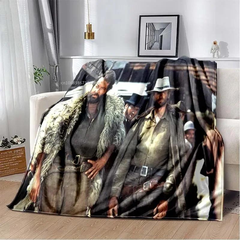 Graphics Baby Blanket Terence Hill and Bud Spencer Soft Home Bedroom Bed Office Cover Decor Comfortable Throw Blankets Kids
