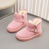 Children's Snow Boots Winter New Girls Fleece Warm Cotton Boots Boys Thickened Short Boots