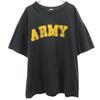 ARMY Short Sleeve T-shirt XL Black Men's Used
