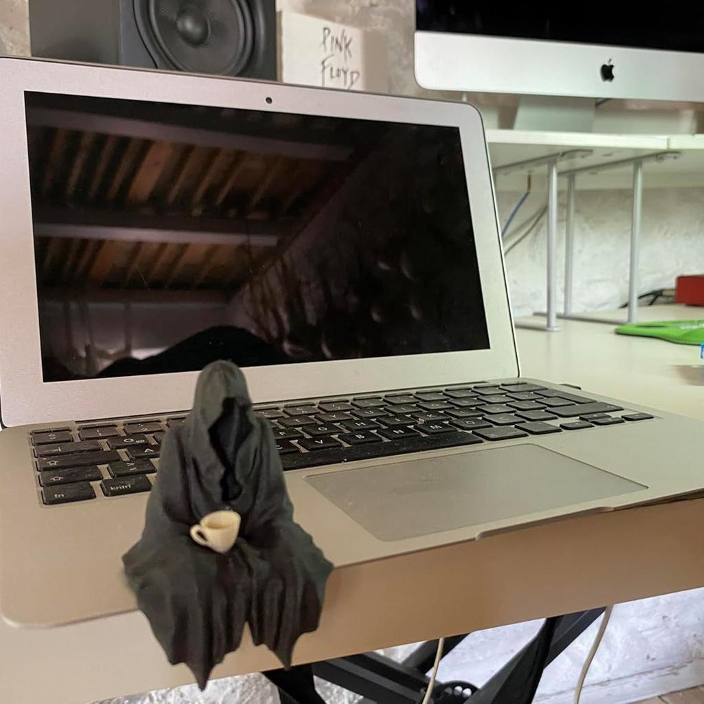 Таинственный Властелин Черного Одеяния Ужасное Черное Одеяние Готическое Садовое Украшение Изделия Из Смолы Подарки