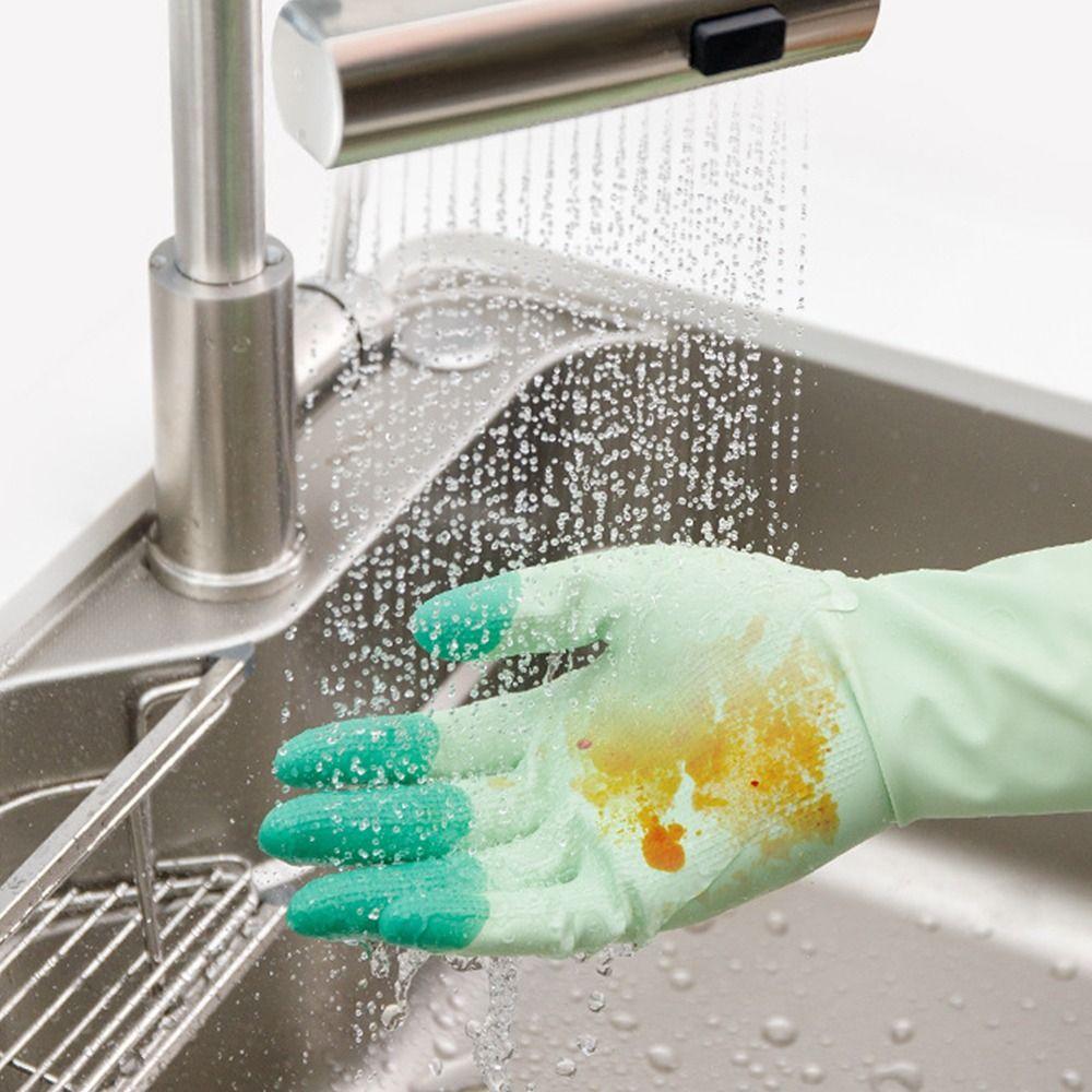 Waterproof Cuffs Dishwashing Gloves Extended Housework Glove Gifts Rubber Latex Gloves