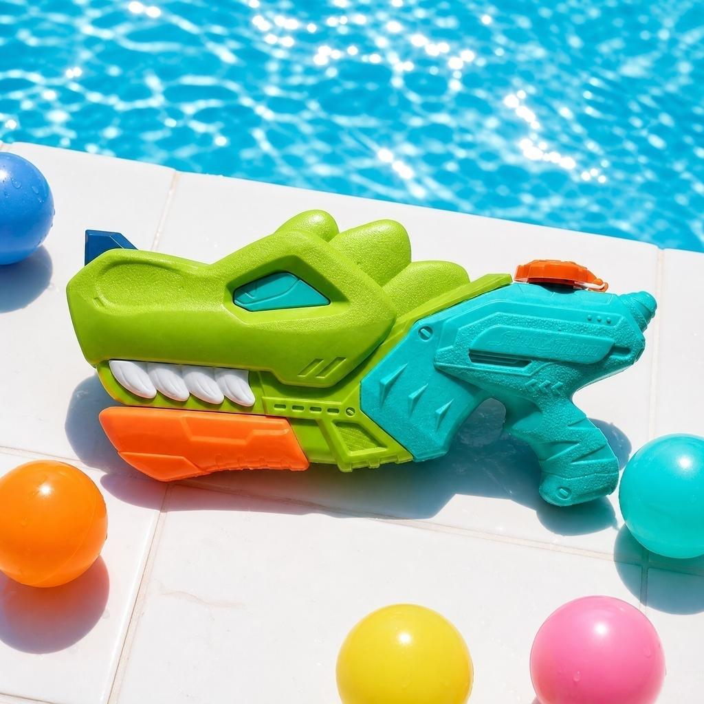 Outdoor Water Gun Toy High Capacity Water Blaster Pump Action Splashing Water Shooter for Kids Summer Pool Beach Fun