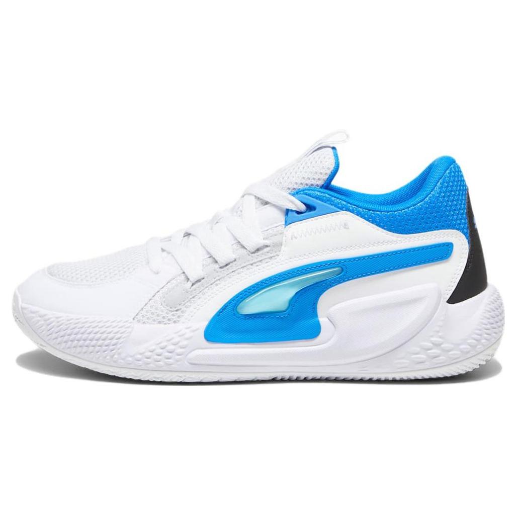 Puma Court Rider Chaos Ash Grey Team Aqua Men Sneakers White Black Ultra-Blue 379013-07