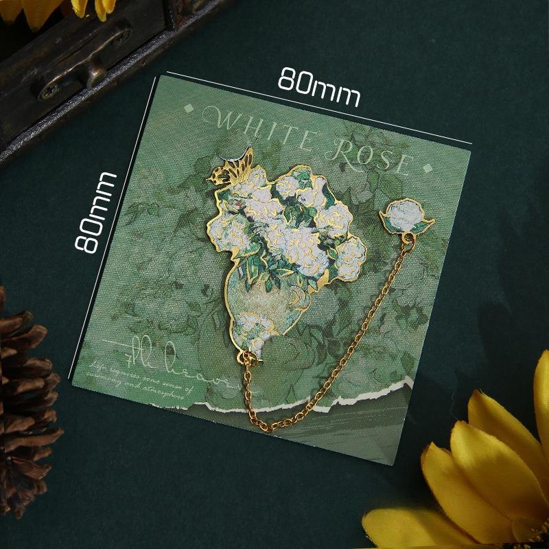 Китайские мифологические сказочные закладки, красивые полые латунные закладки, закладки с цветочной феей, канцелярские принадлежности для девочек