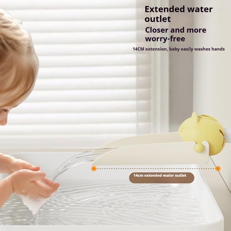 1 шт. Удлинитель для смесителя, Защита от брызг, Удлинитель для кухонного и ванного смесителя, Милый мультяшный желоб для направления воды