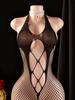 Эротическое белье Женский бодистокинг без ластовицы Черный прозрачный Женский сексуальный костюм Самое сексуальное ночное платье Сетчатое ажурное нижнее белье Секс-шоп