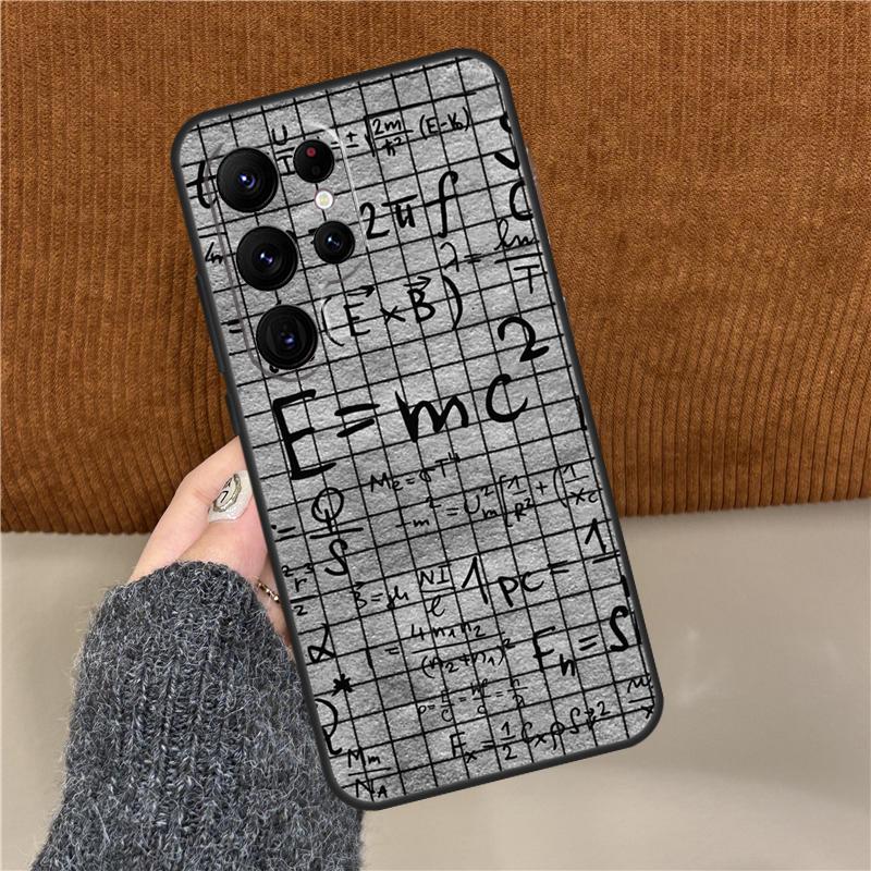 Physics Math Formula Equation Case For Samsung Galaxy S22 S23 Ultra Note 20 S8 S9 S10 Note 10 Plus S21 FE S20 FE Coque