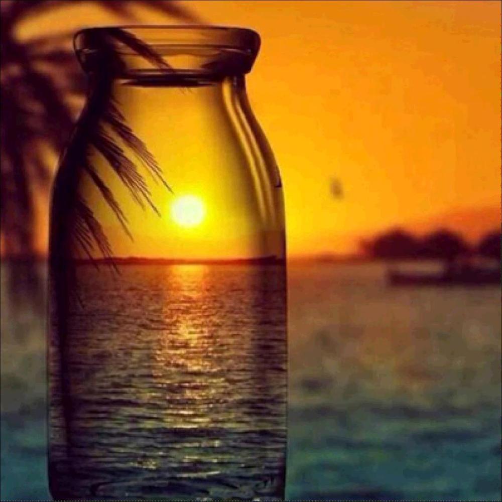 5D Diy Diamond Painting Cup Cross Stitch Sunset Landscape House Animal Penguin Mosaic Diamond Embroidery Home Decoration Gift