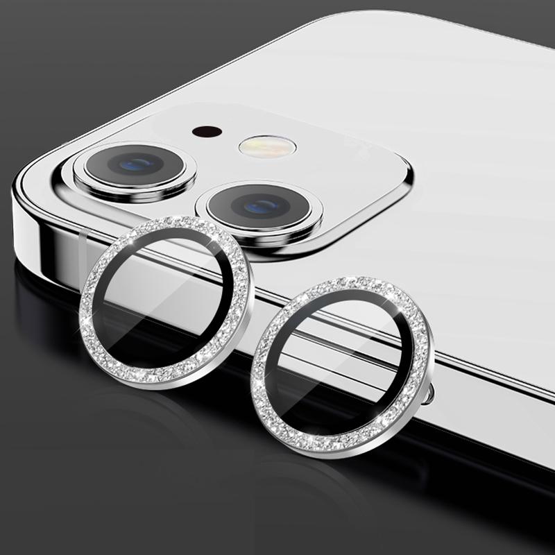 Защитное стекло для объектива с металлическим кольцом для iPhone 16E 11 12 13 14 15 16 17 Pro Max plus Air 12 mini 13 mini Защита объектива камеры Пленка для камеры