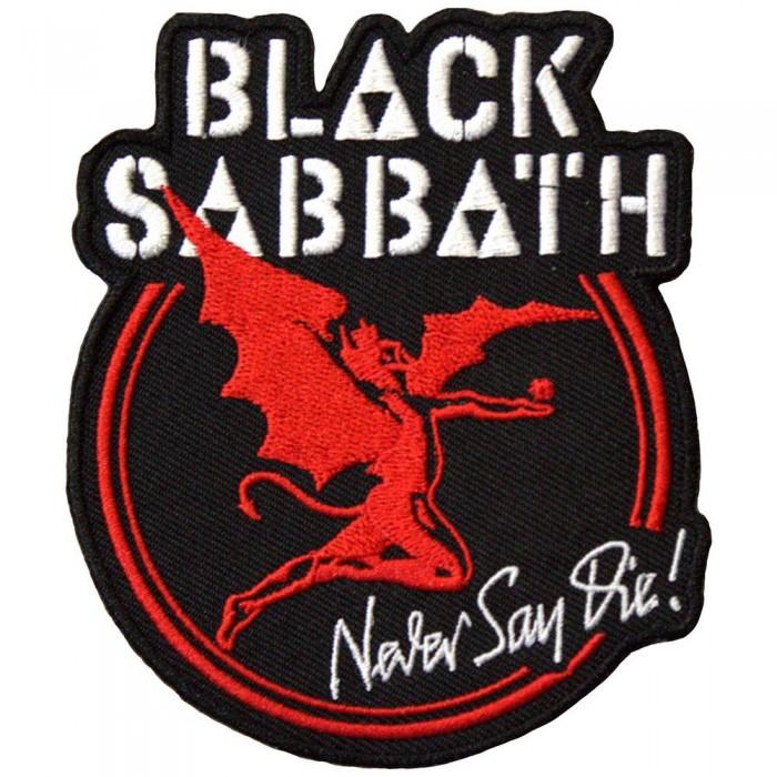 Black Sabbath Never Say Die Woven Archangel Iron On Patch