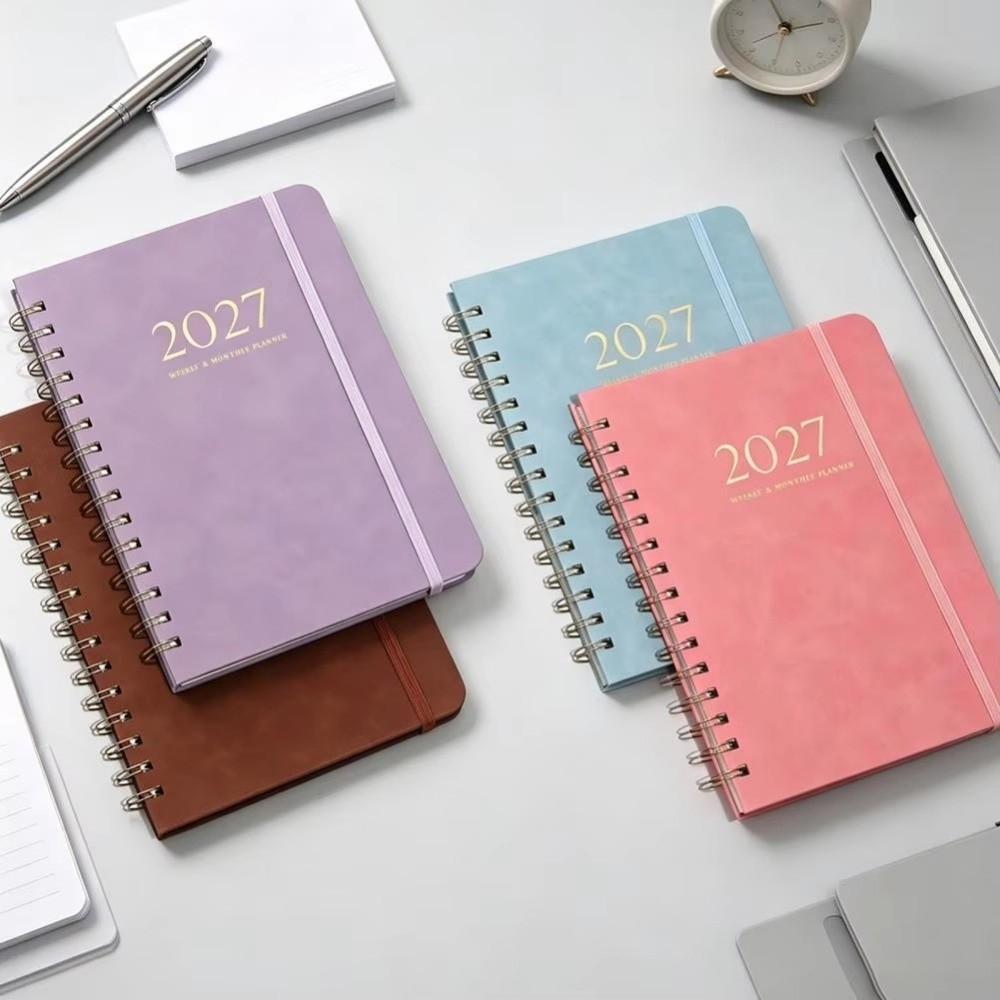 Tab Divided 2027 Weekly Planner Thick Pages Spiral Planner Schedule Notebook Yearly Planning