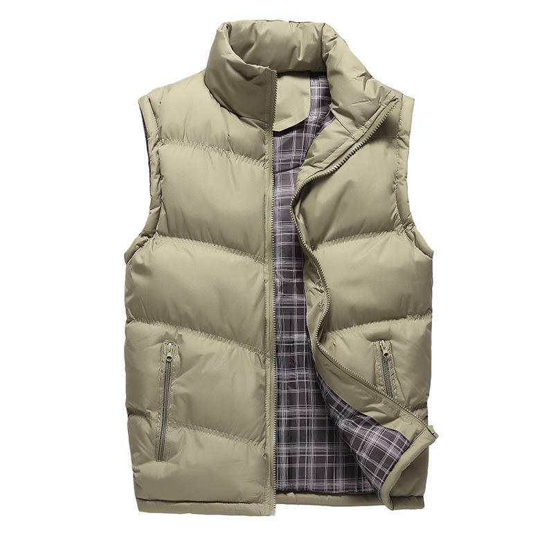 Thickened Thermal Down Cotton Vest Men's Winter Plus Size Winter Cotton Vest Vest Vest Sleeveless Cotton Coat