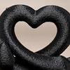 Creative Pet Themed Decorations 3D Printed Dachshund Heart Ornament, Dog Statue, Cute Romantic Anniversary Present Love Animal Figurine for