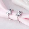 Женские корейские модные противоаллергенные 925 посеребренные мини-милые простые серьги-кольца, женские украшения для ушей, серьги, подарки на Рождество