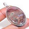 Natural Butterfly Jasper Gemstone 925 Sterling Silver Jewelry Pendant 2.09" w8N18