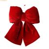 J1HA Luxurious Velvets Holiday Bowknot Decorations Easy Hanging Accessory For Fireplaces Tabletops Christmas Displays