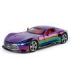 Симуляция 1/24 Benz Vision GT Металлическая модель автомобиля со звуком и светом, с механизмом оттяжки, Детская игрушка для мальчиков, Литая модель транспортного средства, Подарок, Миниатюрный автомобиль
