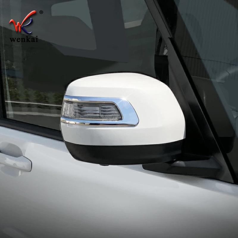 1Pair ABS Chrome Side Rearview Mirror Strip Cover Trims Sticker For Honda Stepwgn Spada