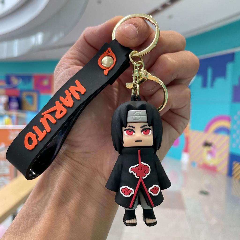 Naruto Anime PVC Keychain Figure - Haruno Sakura Hatake Kakashi Gaara Uzumaki Naruto - Pendant Key Rings for Kids Birthday Toy G