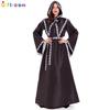 Adult Women's Demon Cape Dress Set Horror Witch Vampire Clothing Makeup Ball Show Clothing