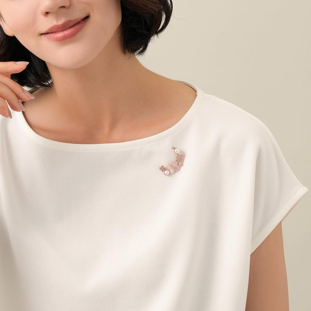 Брошь-цветок из ракушки с пресноводным жемчугом VBMV2006 XP [бутик Vendome]