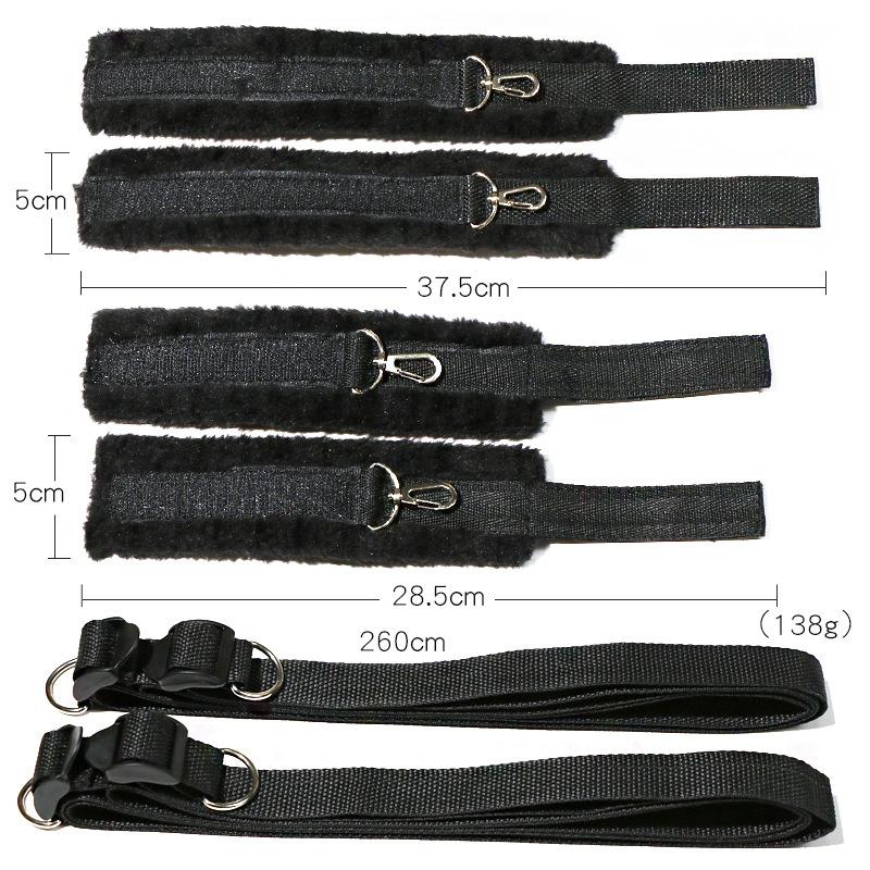 Couples Bed Handcuffs Sex Toys For Woman Bdsm Bondage Set Ankle Cuff Restraints Rope Strap Handcuffs Ankle Cuff Adult Game Goods