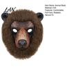 Comfortable Party Mask Realistic Animal Mask, Sheep Brown Bear Full Face Large Eye Opening Cosplay for Halloween Costume Props Breathable