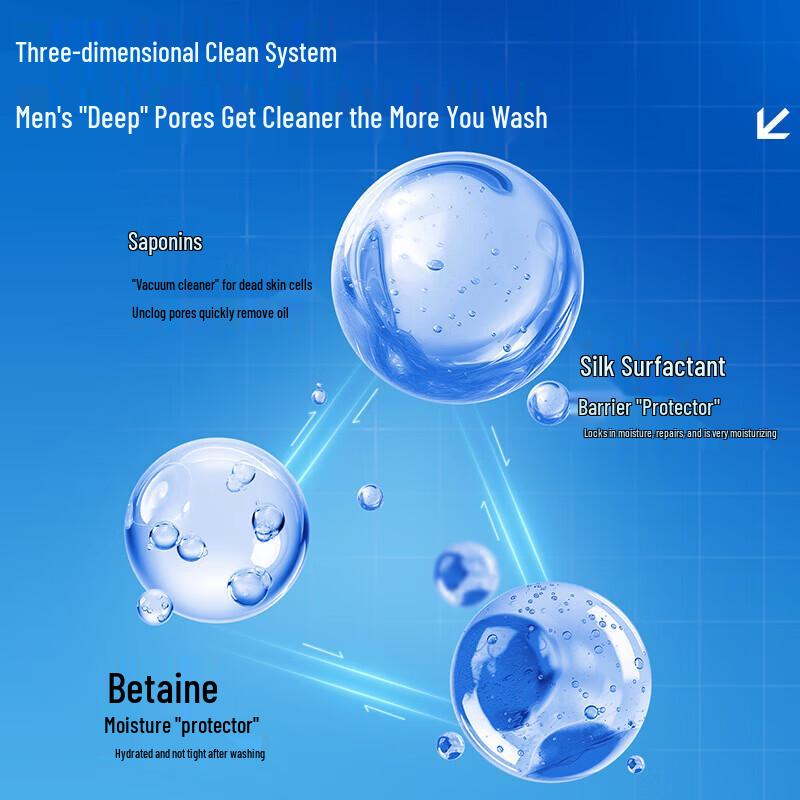 Ocean Supreme Очищающее средство для глубокой очистки лица с увлажняющим эффектом для мужчин