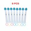 Whitening Electric Toothbrush Replacement Brush Heads Refill For Oral B Sensitive Toothbrush Head Whole 8pcs Brush Heads