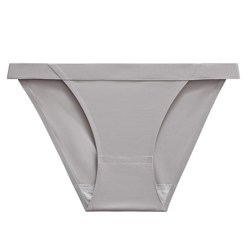 Women Panties Underwear Fitness Sports Seamless Female Lingerie Sexy T-back G-string Thong Ice Silk Underpants Solid Briefs