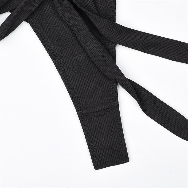 Aduloty Женское новое модное и модное нижнее белье с металлической цепочкой, сексуальный ремешок с открытой спиной, эротическое нижнее белье, боди, комплект