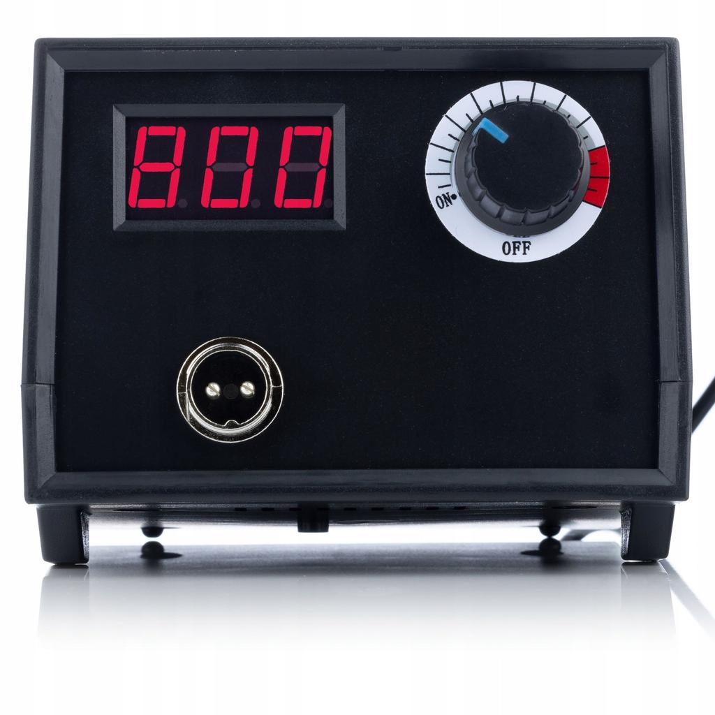 Rosfix 60W pyrography station / wood burner with display Rosfix Black Fenix RBB60W + Sponge for soldering tips 50x35mm 1 pc.