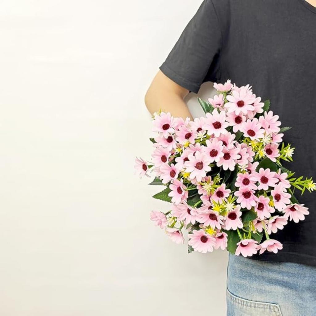 3 шт. искусственных цветов маргаритки Real Touch, поддельный букет для украшения дома, искусственные цветы, букет из искусственных цветочных маргариток для декора