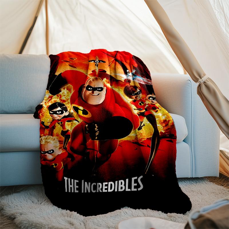 Incredibles Theme Printed Blanket Perfect For Couch Bed Travel Outdoor Use Machine Washable Cozy Durable