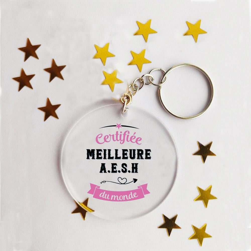 AESH In France Acrylic Key Chains Teacher'day Original and Practical Teacher'gift Key Chain Ring Chains Acrylic Ornaments