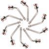 TR545D Truck Valve Stem - (Pack Of 10) 60 Degree Bend Valve Stem, Truck Tire Valve Stems Compatible With Alcoa Aluminum Wheels (22.5" And 24.5")