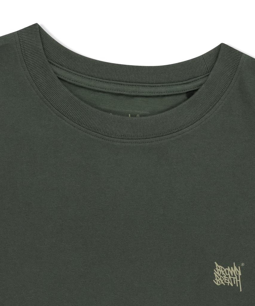 BROWNBREATH Tag Tee - Khaki