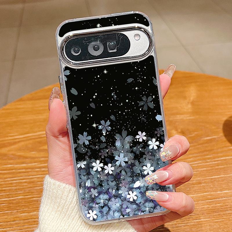 Чехол для телефона из ТПУ с вишневым цветением для Google Pixel 10 9 8 7 Pro Pixel 9 10 Pro XL 7A 8A 9A Ударопрочный Мягкий Силикон Прозрачная Задняя Крышка
