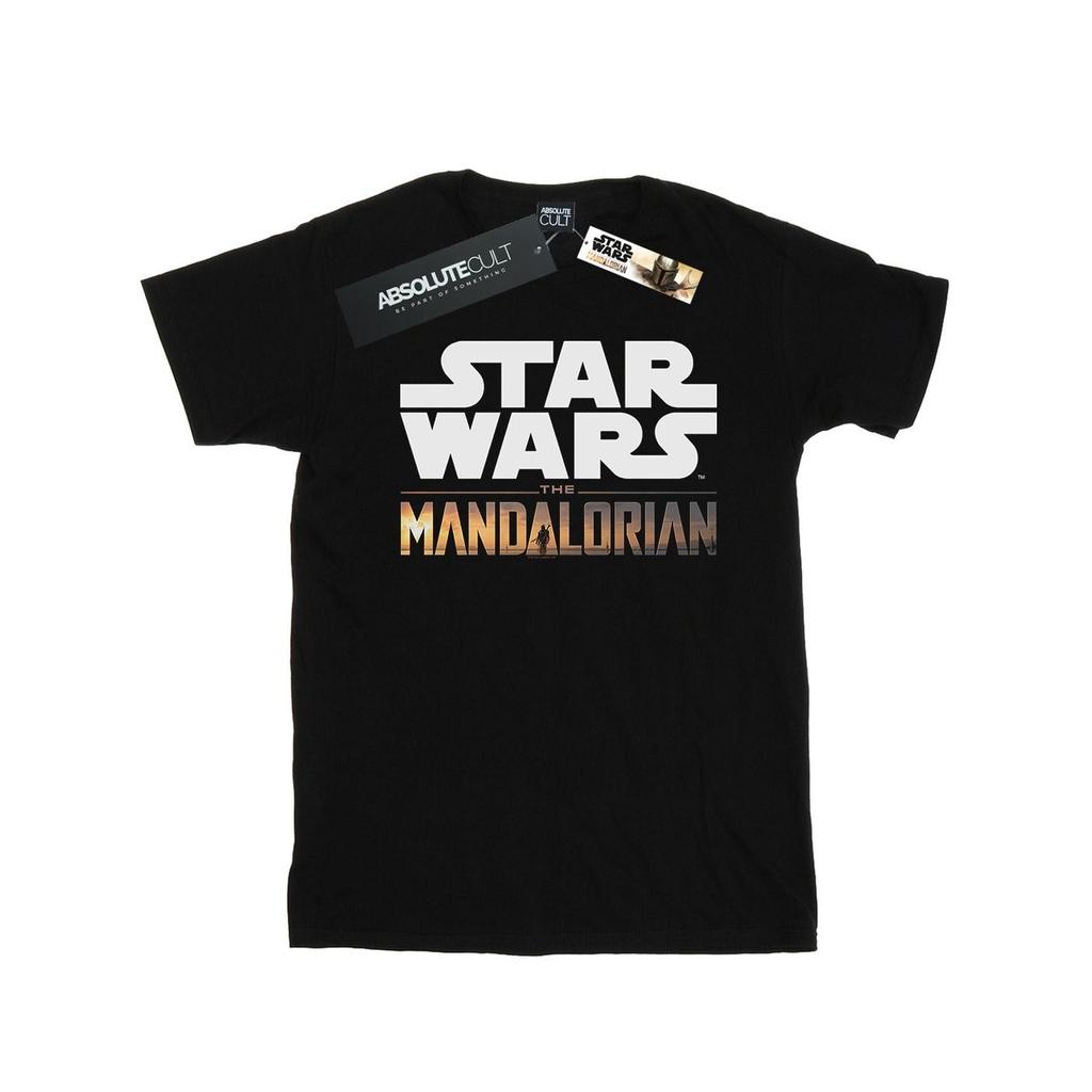 Star Wars Womens/Ladies The Mandalorian Logo Cotton Boyfriend T-Shirt