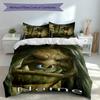3pcs Custom Name World of Warcraft Bedding Set,Includes 1 Duvet Cover and 2 Pillowcases,All-season Bedroom Decor