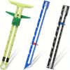 3PCS Sewing Gauge Measuring Tool 5-in-1 Sliding Measuring Ruler Fabric Quilting Ruler