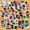 Cute Cat Cartoon Graffiti Stickers: Waterproof DIY Decorations for Notebooks & Suitcases