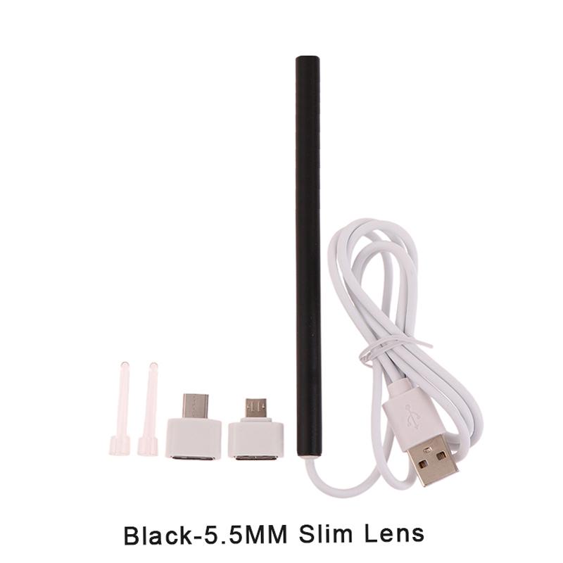 1 комплект, 5,5 мм, умный визуальный эндоскоп, ложка для чистки ушей, камера, отоскоп, инструмент для удаления ушной серы