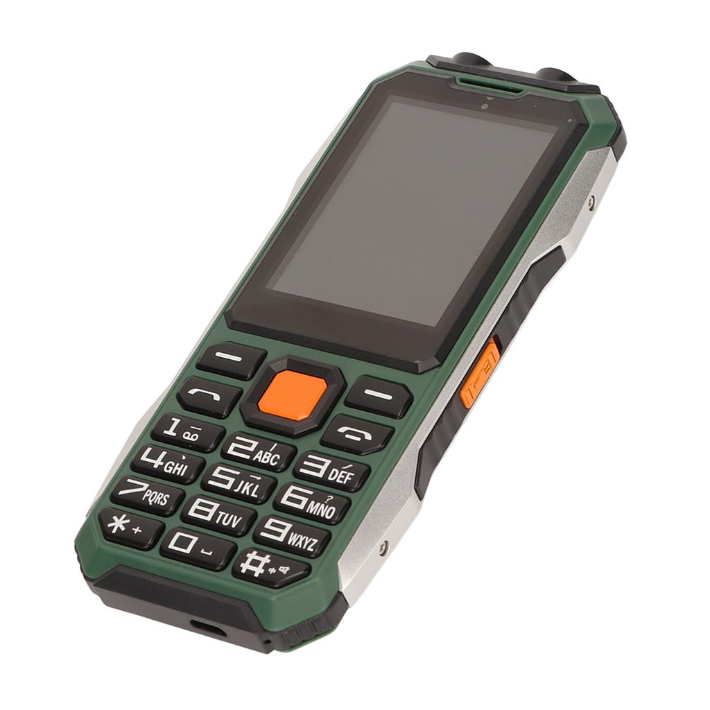 2G телефон для пожилых людей с двумя SIM-картами, большой кнопкой, 2,4-дюймовым HD-экраном, 6800 мАч, долгим сроком службы батареи