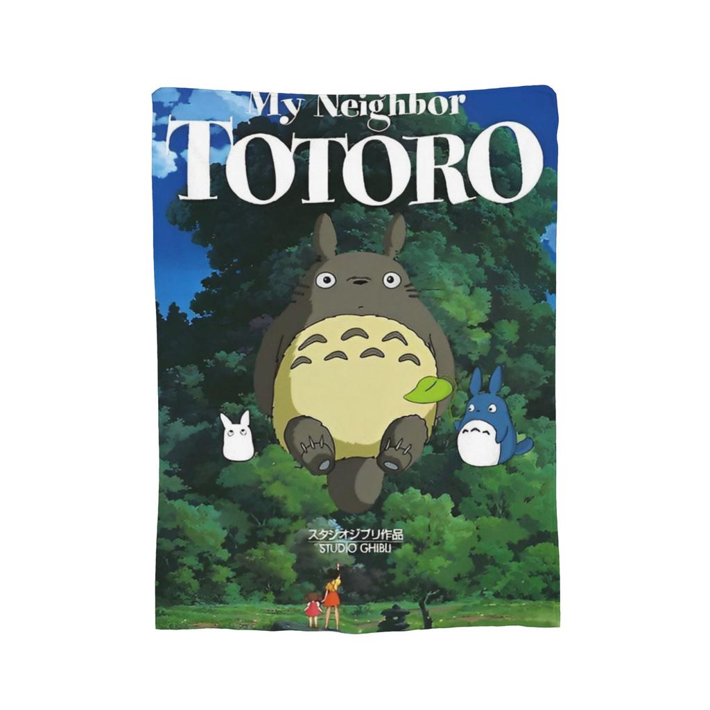 Традиционные вязаные одеяла Некобус Японские Т-Тоторо Кот-автобус Флисовый плед Постельные принадлежности Диван Портативные Мягкие Теплые Покрывала
