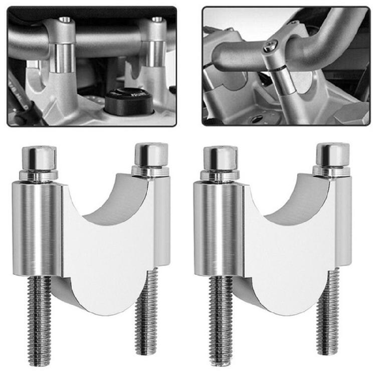 Простая установка Подъемы руля для мотоцикла Фрезерованный алюминий 22 мм/28 мм Универсальный Комфорт Безопасность Обновление