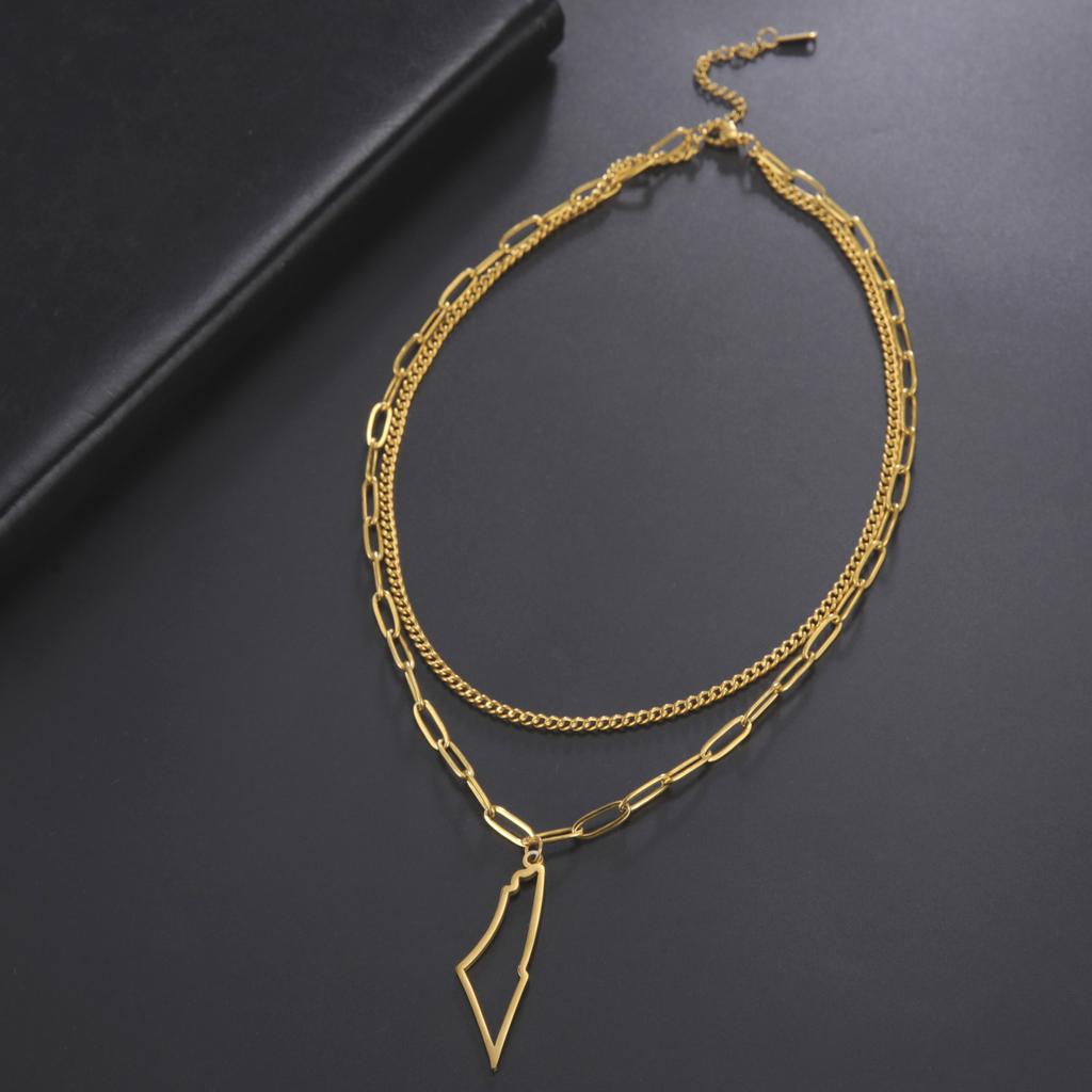 Kkjoy Новое модное ожерелье из нержавеющей стали для женщин и мужчин Простой дизайн Нерегулярные полые горы Подвеска Любовные ювелирные изделия Подарки